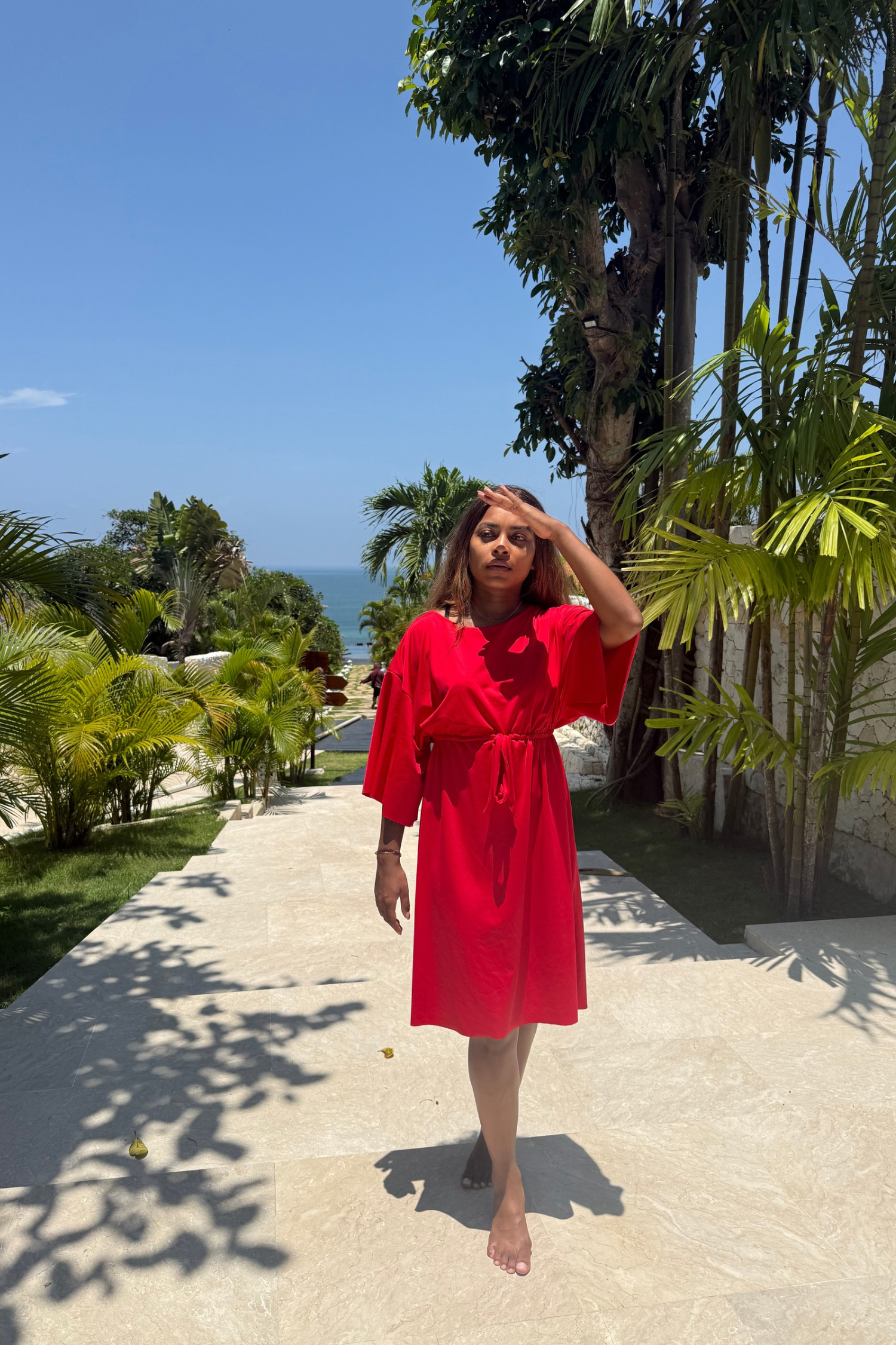 muslim swim dress ANAVA PARIS I Modest Swimwear I Emma Floral Embroidered Short Trapeze 2025/11/10 UV protection FIT:Plus Size