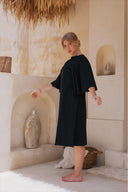 Kaia Modest Swim Dress – Black