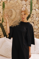 Kaia Modest Swim Dress – Black