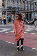 Nina Modest Sweater Dress – Rose