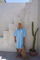 Kaia Modest Swim Dress – Gulf Blue