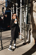 Nina Modest Sweater Dress – Black