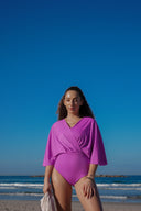 Ella Modest Swimsuit Set with Sofia Skirt – Fuchsia