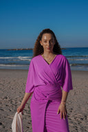 Ella Modest Swimsuit Set with Sofia Skirt – Fuchsia
