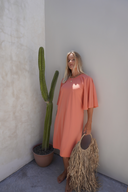 Kaia Modest Swim Dress – Peach