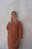 Eva ribbed dress - Caramel