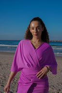 Ella Modest Swimsuit Set with Sofia Skirt – Fuchsia