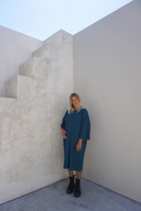 Eva Modest Ribbed T-Shirt Dress – Teal