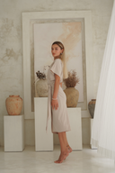 Alejandra Modest Swim Dress – Biscuit