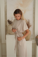 Alejandra Modest Swim Dress – Biscuit