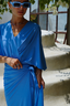 Elegant azure Ella swim set with Elina skirt 2.0, modest swimwear ideal for pool and beach days