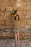 Levana swim set with real wrap skirt  - Olive