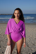 Ella Modest Swimsuit Set with Sofia Skirt – Fuchsia