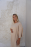 Eva ribbed dress - Cream