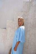 Kaia Modest Swim Dress – Gulf Blue