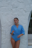 Stylish azure Ella swim set with Elina skirt 2.0, modest swimwear with skirt for women seeking coverage
