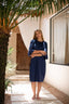 Kaia swim dress - Shinny Navy