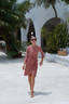 Melrose modest Adaya swim set with real wrap skirt, designed for full coverage and elegant summer style