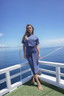 Naya Swim Set with Sofia Skirt in Navy modest swimwear