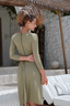 Olive Adaya swim set featuring real wrap skirt, stylish and modest beachwear for women