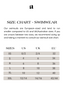 swimm suit size chart