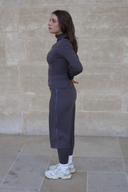 Charcoal long sport skirt – 27 inches of modest activewear for every occasion.