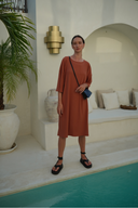 Eva dress - Caramel - ANAVA PARIS