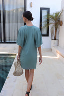 Kaia modest jersey dress in jade