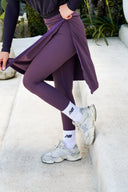 Modest gym skirt designed for Christian women who prefer covered and elegant workout apparel.