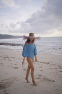 Rachelle one piece - Blue - ANAVA PARIS