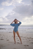 Rachelle one piece - Blue - ANAVA PARIS