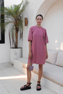 Kaia jersey dress - Rose - ANAVA PARIS