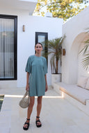 Kaia jersey dress - Jade - ANAVA PARIS